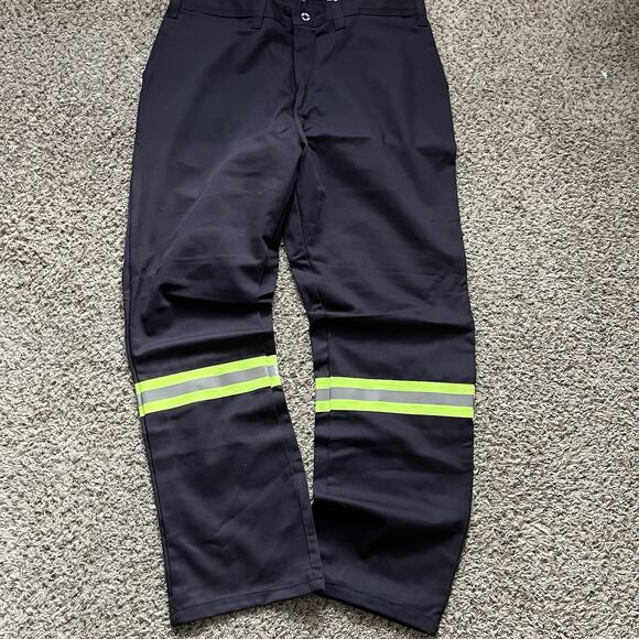 Big Bill Mens Welders Pants Hunting Neon Yellow Trim New Size 38x32 Black Canada - Picture 1 of 8